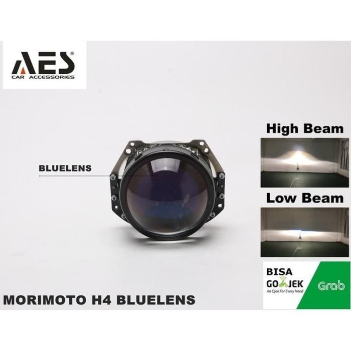 ✅New Diskon Projector Aes Morimoto Bluelens 3 Inchi Kaki H4 Aes Berkualitas
