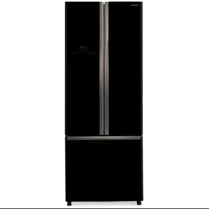 [Baru] Hitachi Kulkas 3 Pintu R-Wb48Pgd2 Gbk Hitam Bottom Freezer 405 Liter Limited