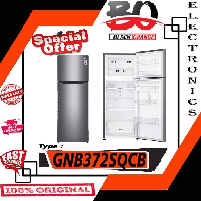 [Baru] Lg Gn-B372Sqcb Kulkas 2 Pintu Gnb372Sqcb Gn-B372 Gnb372 372Sqcb Sale Terbaru