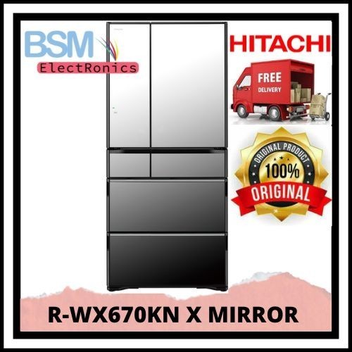 [Baru] Hitachi R-Wx670Kn X Kulkas Refrigerator Multi Door 670L Japan Terbatas