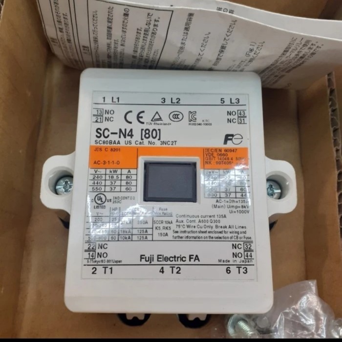 [Baru] Kontaktor Contactor Fuji Sc-N4 Scn4 220Volt Original Fuji Limited
