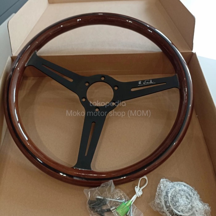 [Baru] Stir Mobil Kayu Klasik Nardi - Setir Mobil Kayu Nardi 14 Universal Terbaru