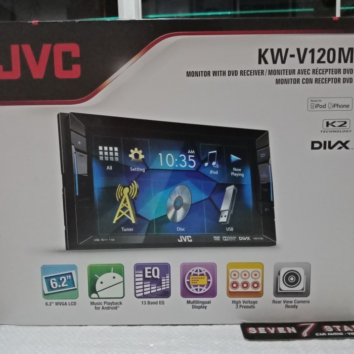 ✨Ori Doubledin Jvc Kwv120M - Head Unit Jvc Kw V120M - Jvc Kw V120 - Dvd Jvc Limited