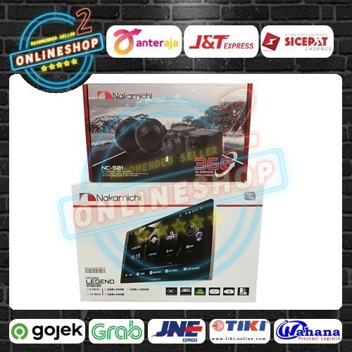 ✨Ori Head Unit Android 10 Inch Nakamichi Na3102I Ram 4/64  Kamera 360 Terbaru