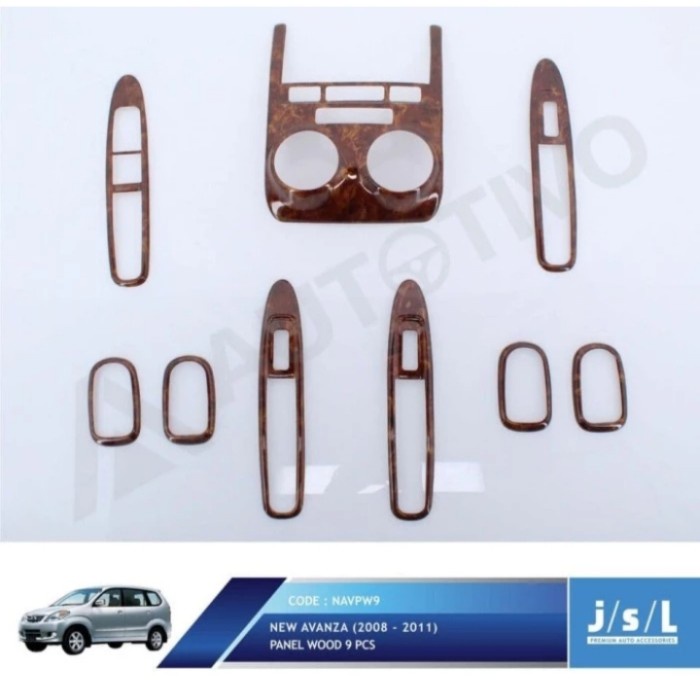 [Baru] Panel Wood Cover Dashboard Interior Kayu Toyota Avanza Lama 2008-2011 Terbatas