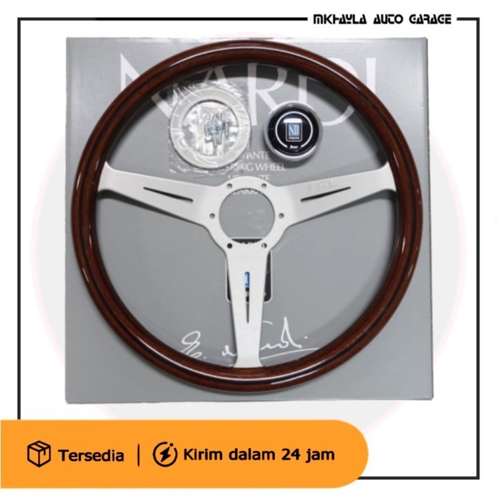 [Baru] Stir Nardi Classic Wood / Kayu Original Spoke Putih 5061.36.1000 Berkualitas
