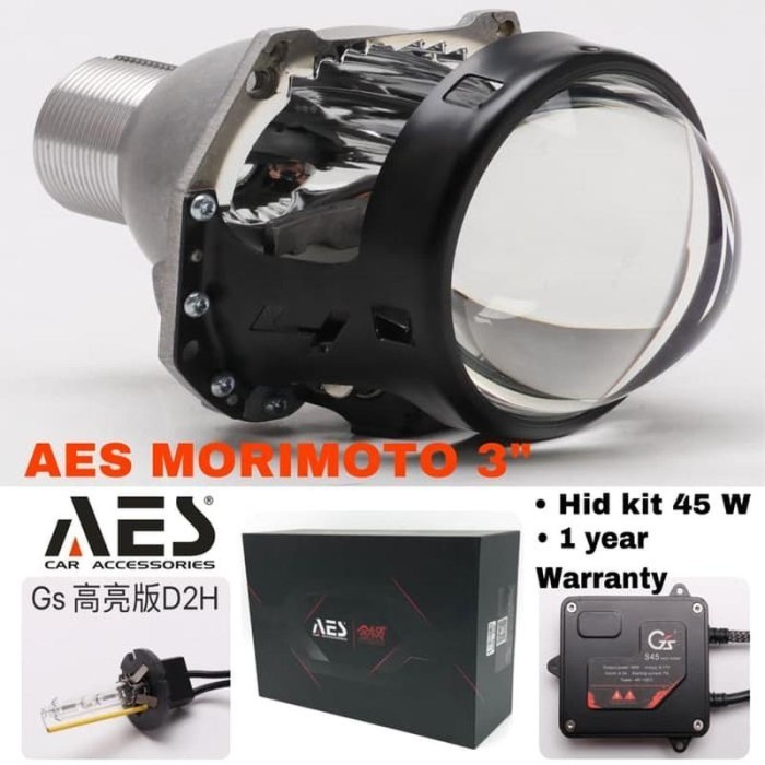 [New] Diskon Projector Aes Morimoto 3 Inchi Hid Kit 45 Watt Premium Berkualitas