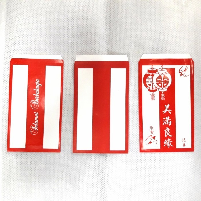 

Amplop Angpao Polos Merah Putih, Xuang Xi, Selamat Ber, Wedding