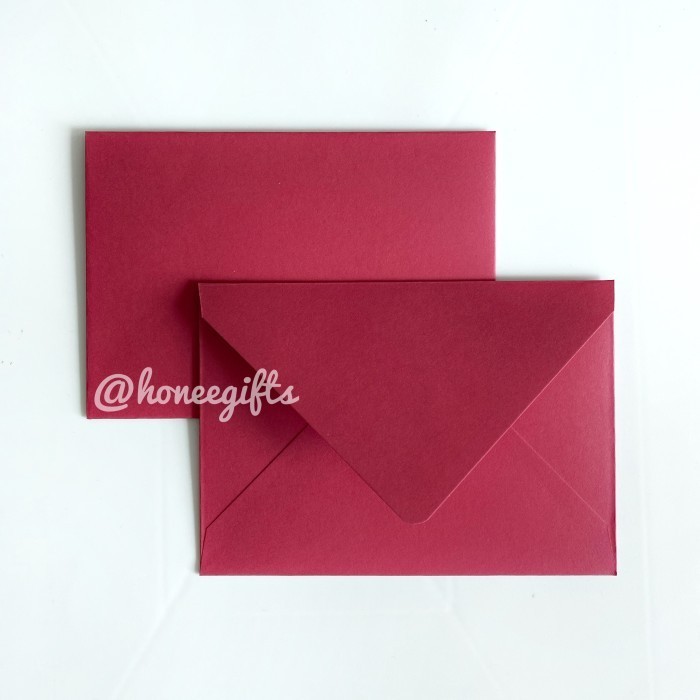 

Amplop Merah Mewah Tebal Premium Semiton Natal Holiday Red Baronial