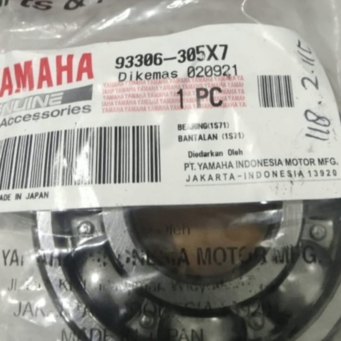ORI 93306-305X7 BEARING LAHER KRUK AS KANAN XEON ( YAMAHA JP GROUP )