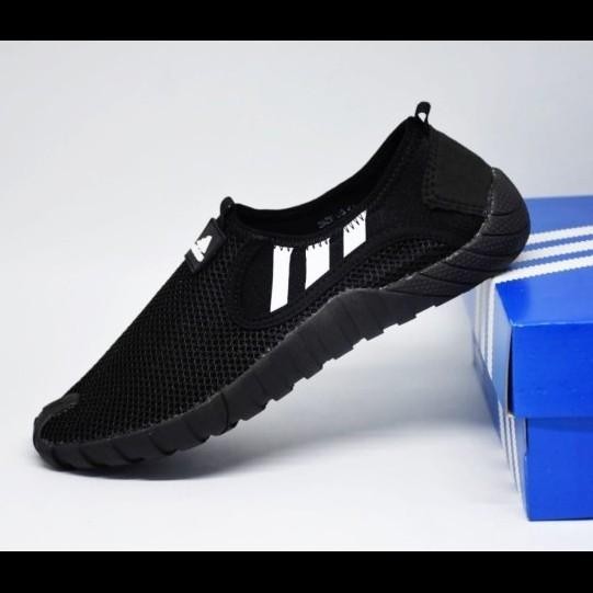 BISA COD - SEPATU PRIA ADIDAS JAWPAW SLIP ON SEPATU SEPEDA GREY OREN