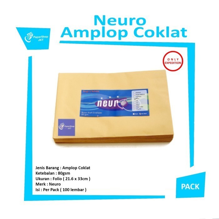 

Ekspedisiamplop Ukuran Folio Neuro Min. Order 10Pack