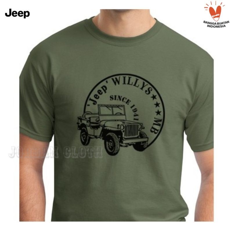 Tshirt Baju Kaos Jeep Willys