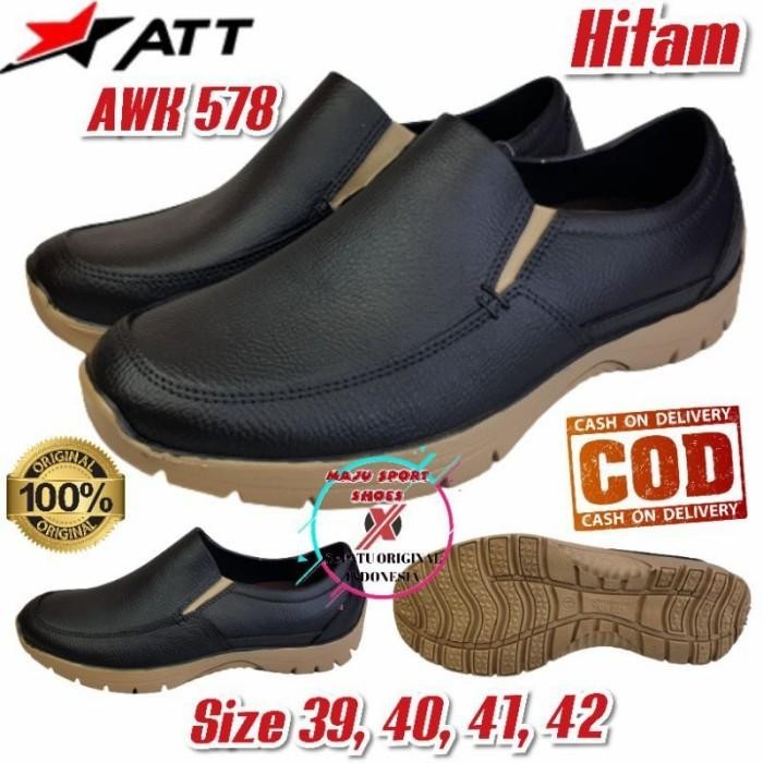 BISA COD - SEPATU PANTOFEL KARET PRIA ORIGINAL ATT AWK 578 / SEPATU KARET ATT