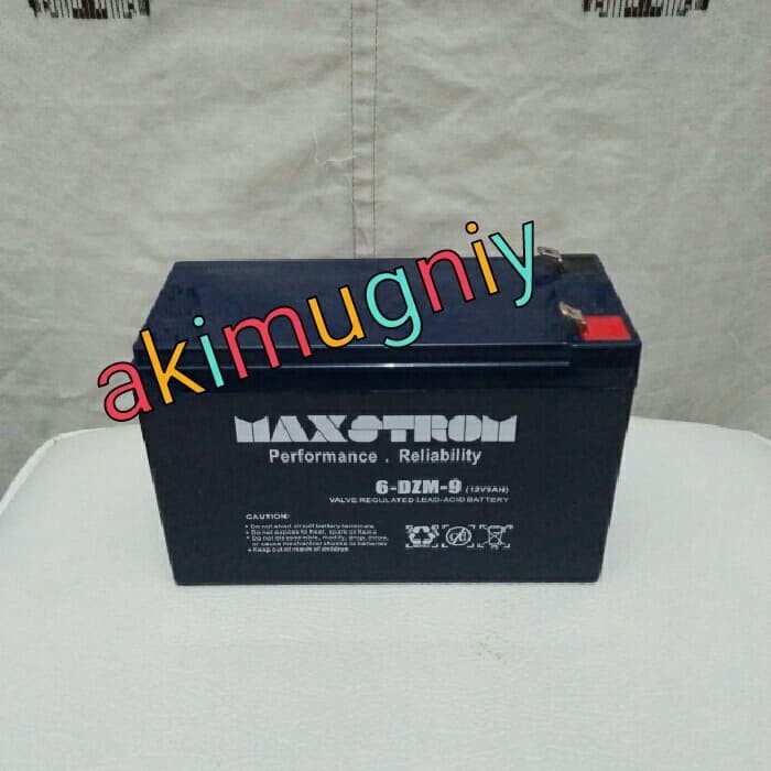 ✨Baru Aki 6-Dzm-9 Vrla 12V 9Ah Ups Solar Panel Sepeda Listrik Cctv Scooter Berkualitas