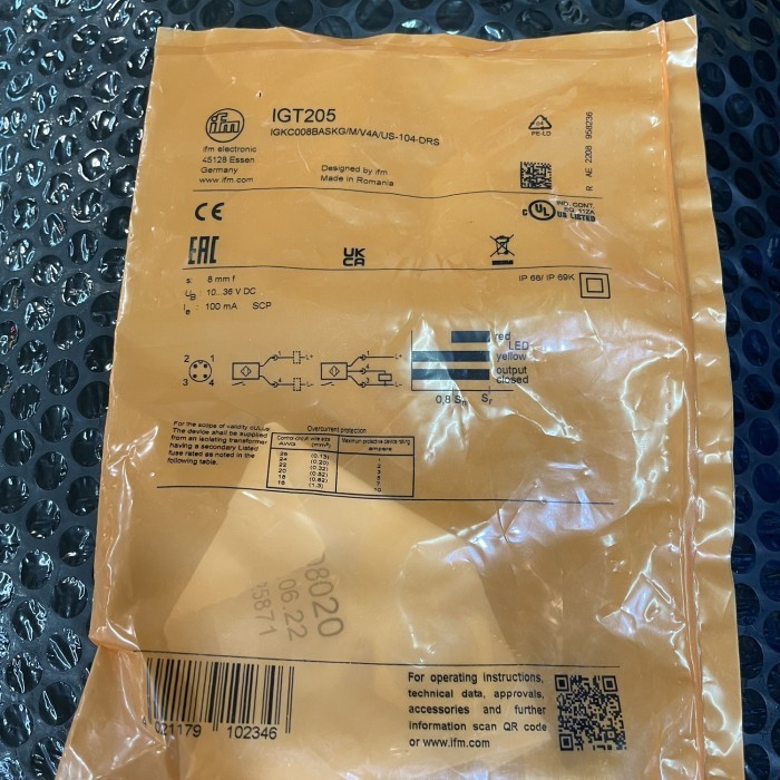 ✨Baru Ifm Igt205 Proximity Sensor Limited