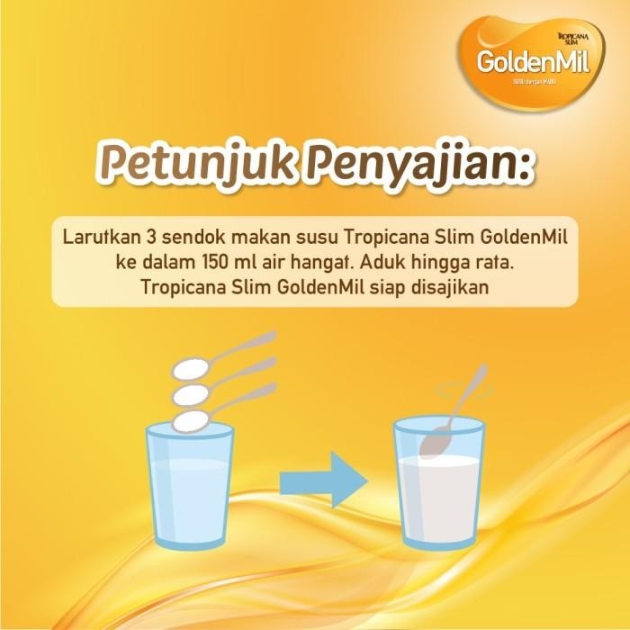 

TERBAIK TROPICANA SLIM GOLDENMIL VANILLA WITH HONEY 500G - SUSU LANSIA MADU