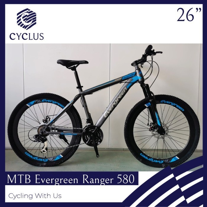 Terbaru Sepeda Gunung Mtb Evergreen Ranger 580 24 Speed 26 Inch Anak Dewasa Promo Terlaris