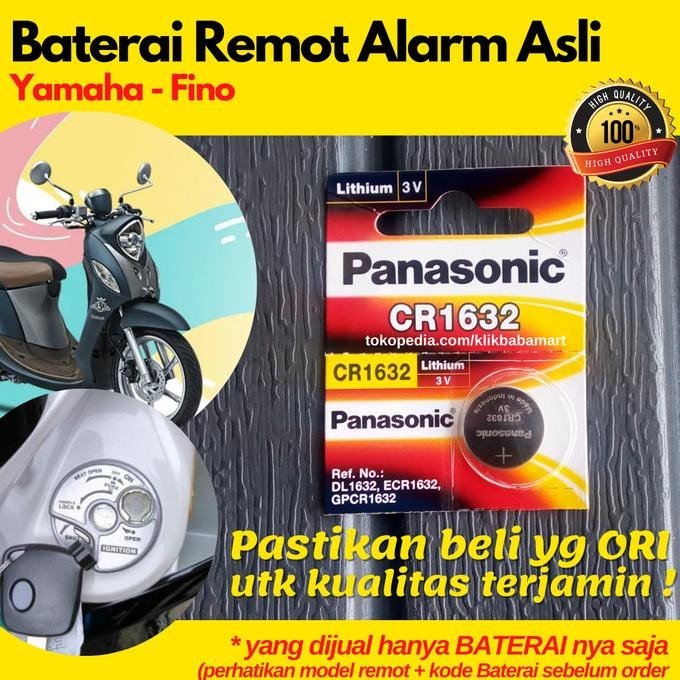 Baterai Remot Motor Yamaha Fino Battery Remote Alarm Kunci Original