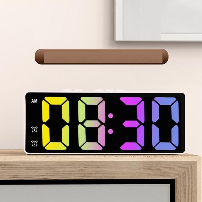 

JAM MEJA LED DIGITAL PREMIUM ALARM DESKTOP CLOCK USB BATERAI TA