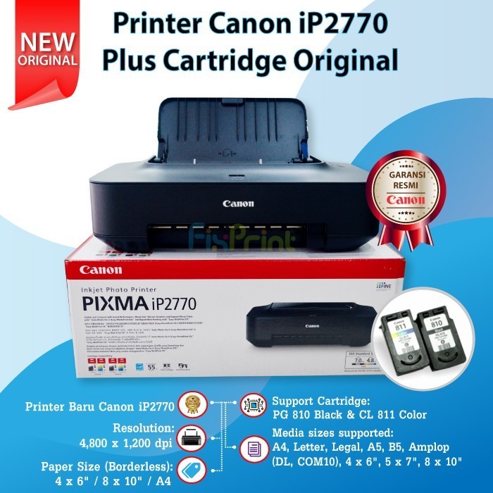 Printer Canon Pixma Ip2770 Ip 2770 New Best