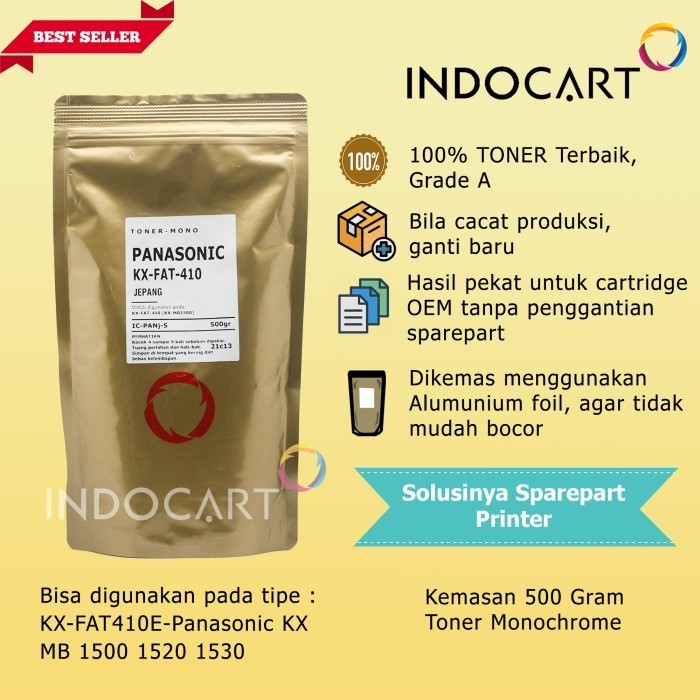 Serbuk Toner Compatible Jepang-Kx-Fat410-Kx Mb1500 Mb1520 Mb1530-500G Best