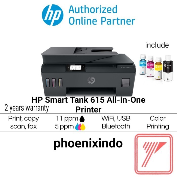 Printer Hp Smart Tank 615 Hp615 Wireless All-In-One Best