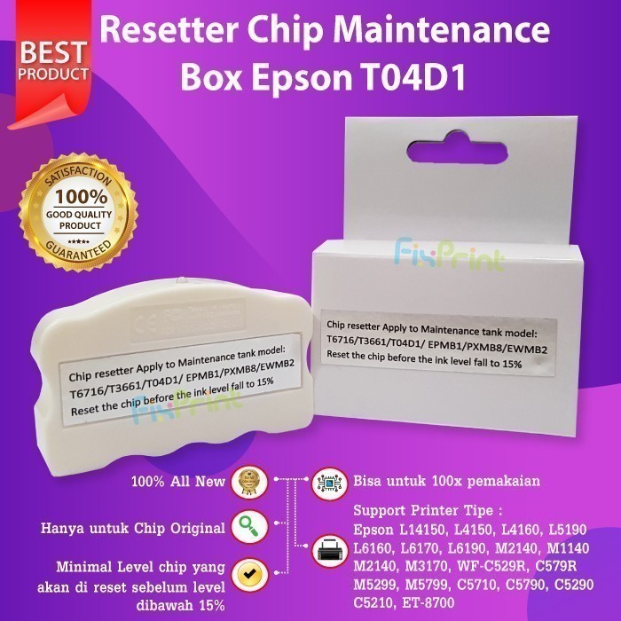 Resetter Chip Maintenance Box T6716 Printer Epson Wf-C5290 C5790 C579R Best