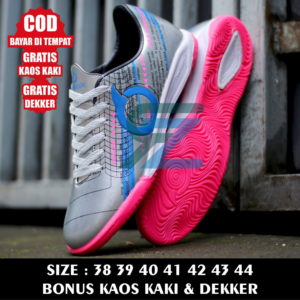 [MAD SPORT] 886543 (Bayar Di Tempat) SEPATU FUTSAL PRIA ORTUS_ ORTUSEIGHT_ _LIBERTE PUTIH PINK