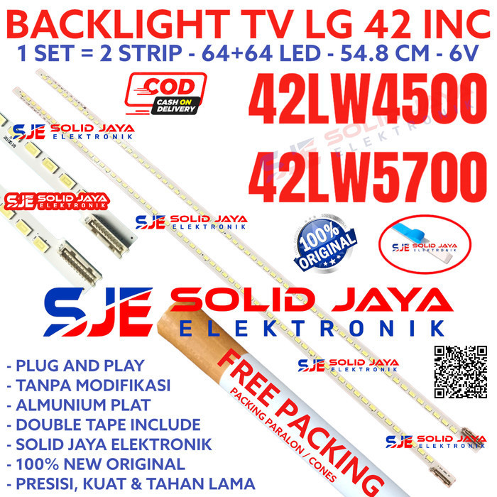 backlight tv led lg 42 inc 42lw4500 42lw5700 42lw lampu bl 64k 6v smd f45a