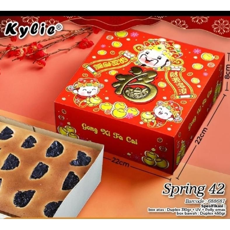 

TRY Chinese New Year Box Imlek 22x22 x8cm Box Imlek Kue bOlu Box Imlek Kue Lapis Box Imlek Brownies Kotak kue Imlek Dus kue Imlek Box packaging Imlek Box Imlek 4 toples 300gr kotak Box Pudding Imlek 22x22 box Imlek 22x22 Box Imlek 4 toples Kotak TERLARIS