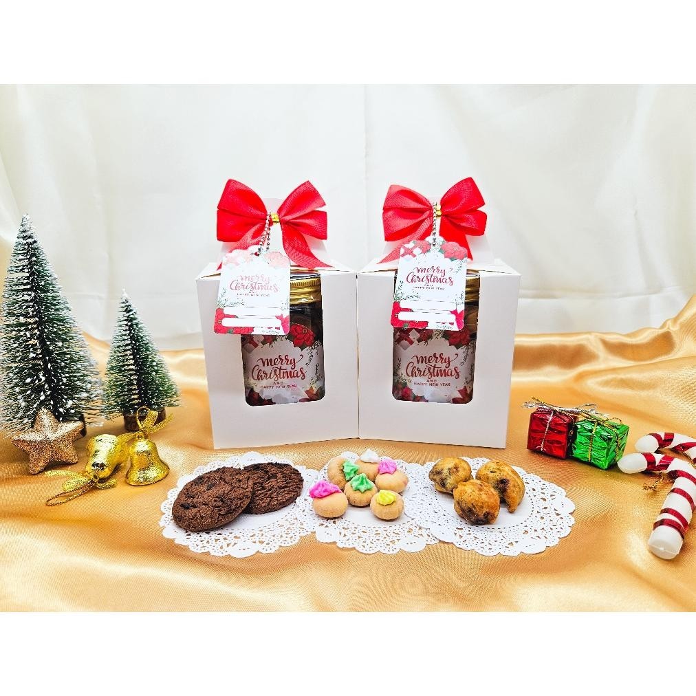 

TRY [1 JAR] HAMPERS NATAL / PARCEL KADO CHOCO CHIPS GEM ROSE KUE SOES COKLAT JAR 600 ML PREMIUM READY STOCK TERMURAH / BINGKISAN MERRY CHRISTMAS PREMIUM TERLARIS