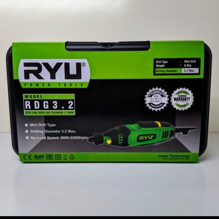 ✨Ori Mini Die Grinder Ryu Rdg-3.2 Mini Drill Mini Tuner Mesin Bor Tuner Ryu Limited