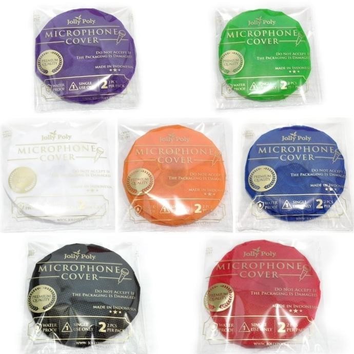 Campur Warna 100Pcs - Cover Mic/Sarung Pelindung Microphone-Sarung Mic