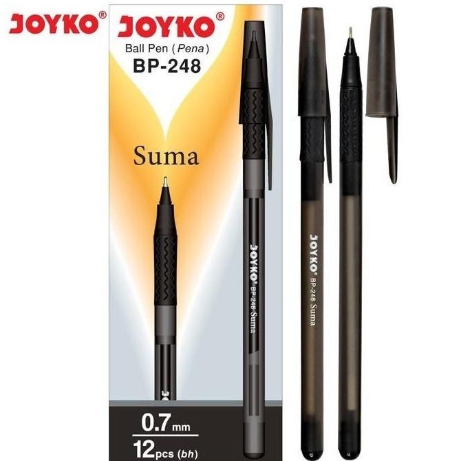 

(12pc) PULPEN SUMA BP 248 / PEN JOYKO HITAM 0.7mm