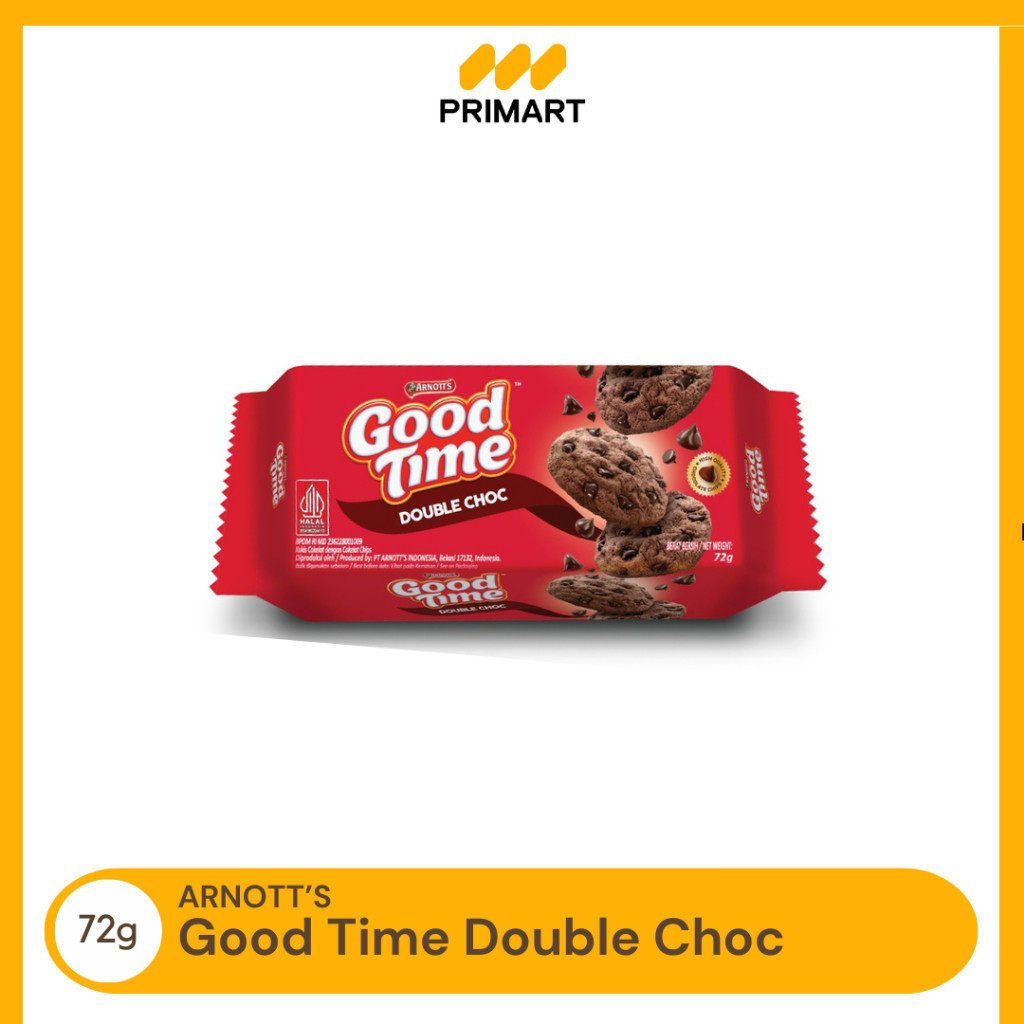 

Good Time Double Choc Chocochips Cookies 72gr