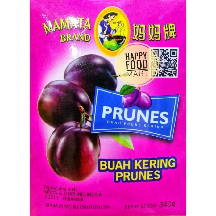 

Mazin - Mamata Prunes 340G/ Dried Plums/ Buah Prune Plum Kering/ Dried Prune