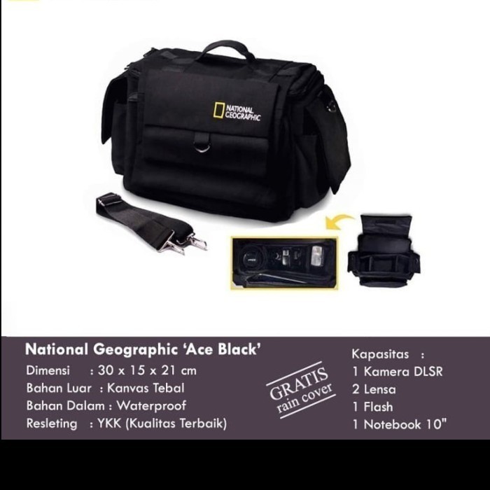 TAS KAMERA KAMERA DIGITAL TAS SELEMPANG NATGEO KAMERA FOTOGRAFI BAGUS
