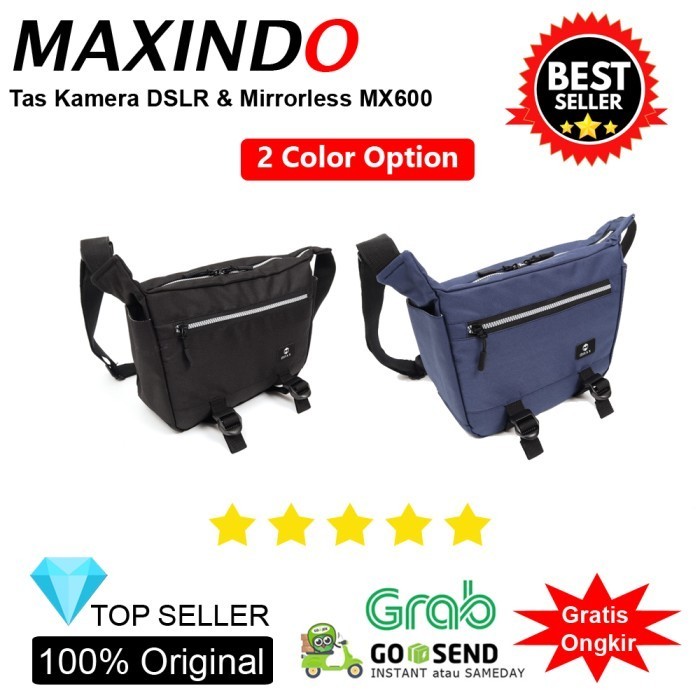 MAX TAS KAMERA DSLR & MIRRORLESS MX600 - MODEL SELEMPANG CRUMPLER MINI