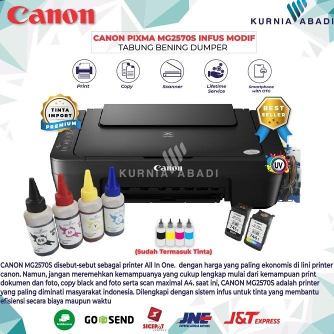 Printer Canon Pixma Mg2570S Infus Print Scan Copy Inkjet Infus Dumper