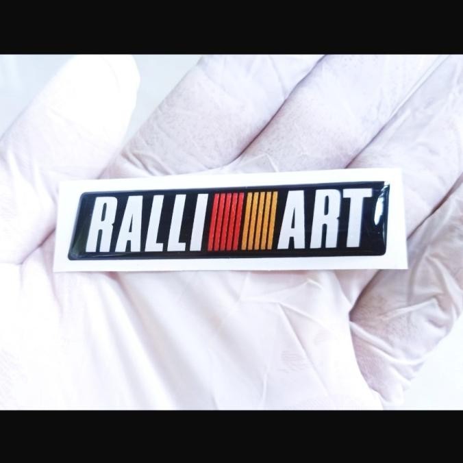 *Grosir* Emblem Stiker Ralliart Sticker Motor Timbul 3D