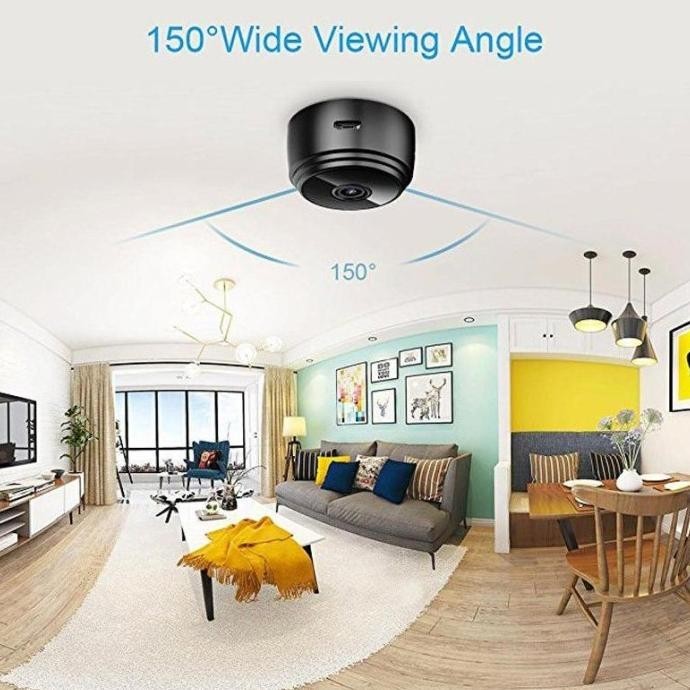 Baru UP Camera Spy Cctv Mini Wifi Kamera Kecil Tersembunyi Jarak Jauh Tanpa