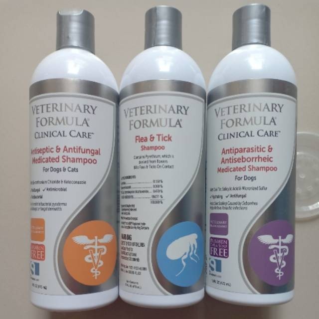 Terbaru Veterinary Formula Shampo Pengobatan Anti Kutu Jamur Antiseptic Promo Terlaris