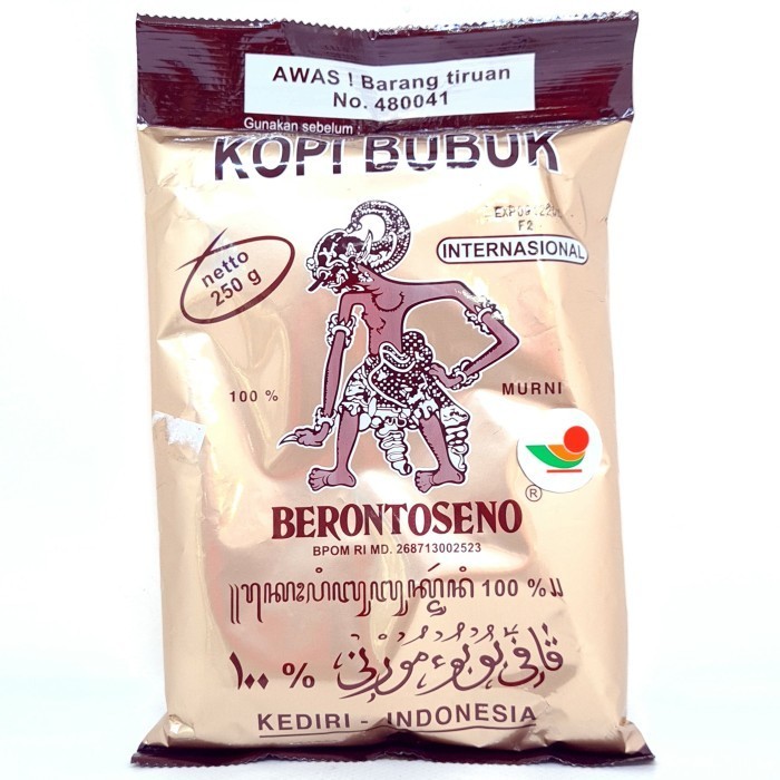 

^%^%^%^%] BERONTOSENO KOPI BUBUK INTERNASIONAL 250gr BRONTOSENO KEDIRI ASLI