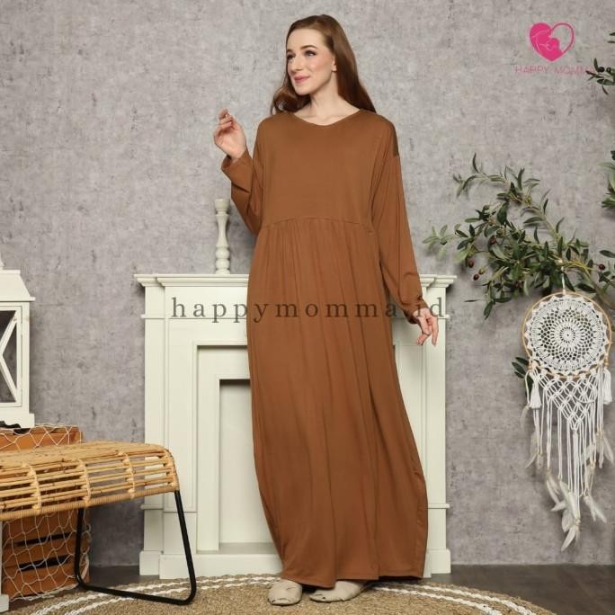 Baju Menyusui Muslim - Gamis Busui Bukaan Kanan Kiri Happymomma