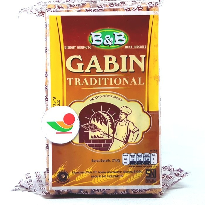 

:=:=:=:=] B&B GABIN TRADITIONAL 210gr KUE KERING MURAH ASIN ANEKA BIS ANEKABIS