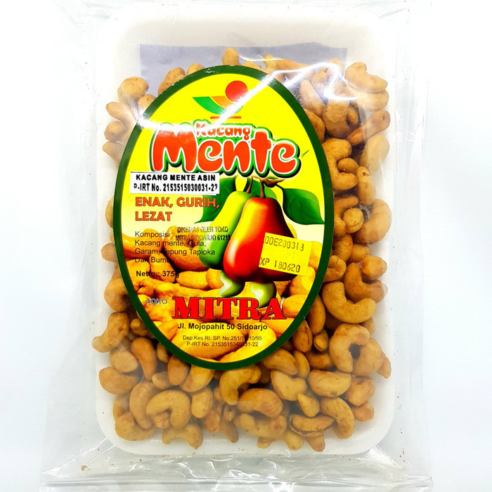 

~~~~~] MITRA KACANG MENTE ASIN 375gr MEDE CASHEW KHAS SIDOARJO SURABAYA