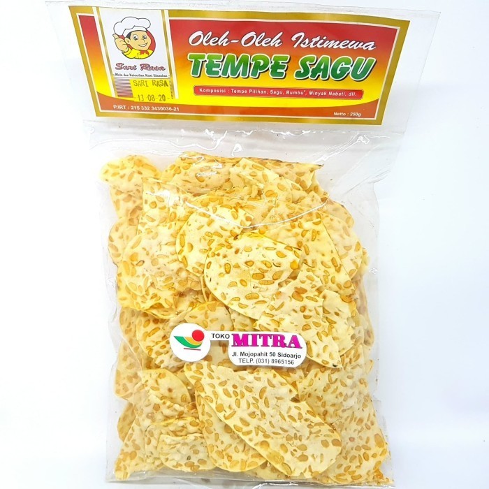 

<<<<<] SARI RASA KERIPIK TEMPE SAGU 250gr KRIPIK CAMILAN RENYAH KHAS MALANG