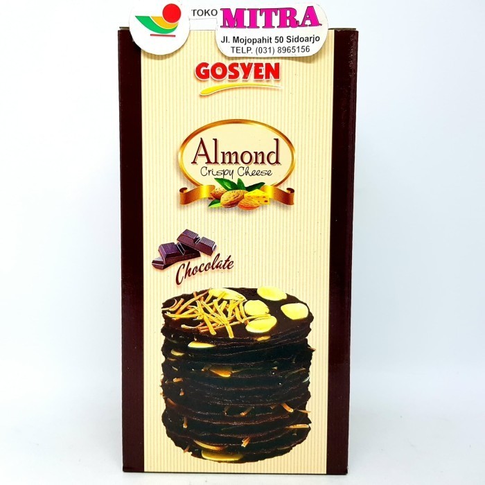 

] GOSYEN ALMOND CRISPY CHEESE CHOCOLATE 130gr OLEH KHAS ASLI SURABAYA