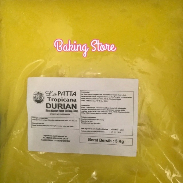 

Selai Lepatta - Selai Durian Lepatta Kemasan 5Kg - Gosend/Grab Only!!